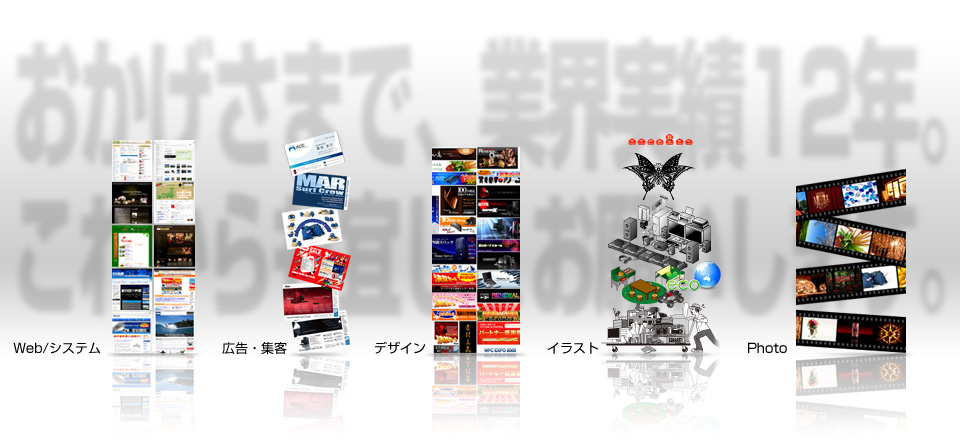 おかげさまで業界実績12年。